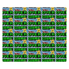 Game Over Karate And Gaming - Pixel Martial Arts Double Sided Flano Blanket (small)  by DinzDas