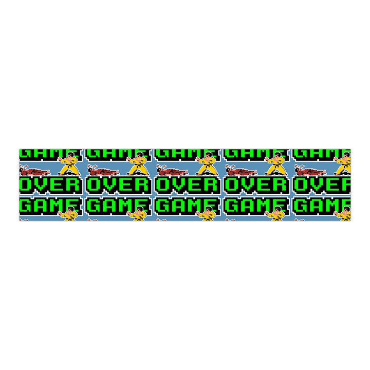 Game Over Karate And Gaming - Pixel Martial Arts Velvet Scrunchie