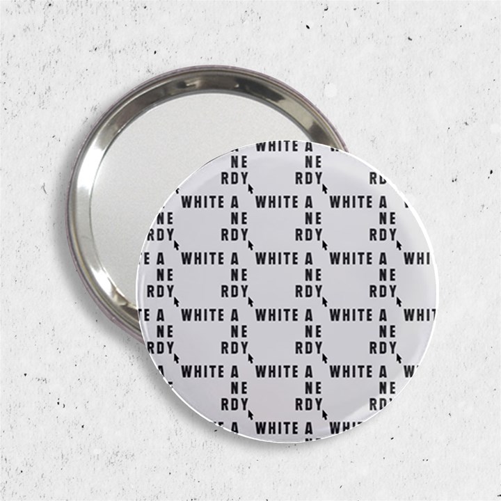 White And Nerdy - Computer Nerds And Geeks 2.25  Handbag Mirrors