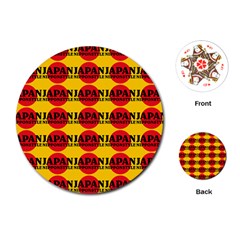 Japan Nippon Style - Japan Sun Playing Cards Single Design (round) by DinzDas