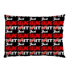 Just Killing It - Silly Toilet Stool Rocket Man Pillow Case by DinzDas