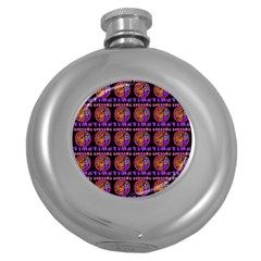 Inka Cultur Animal - Animals And Occult Religion Round Hip Flask (5 Oz) by DinzDas