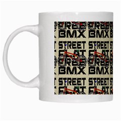 Bmx And Street Style - Urban Cycling Culture White Mugs by DinzDas