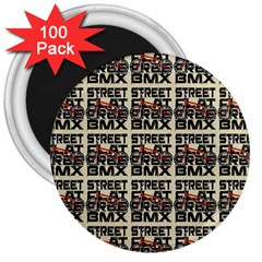 Bmx And Street Style - Urban Cycling Culture 3  Magnets (100 Pack) by DinzDas