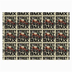 Bmx And Street Style - Urban Cycling Culture Large Glasses Cloth (2 Sides) by DinzDas