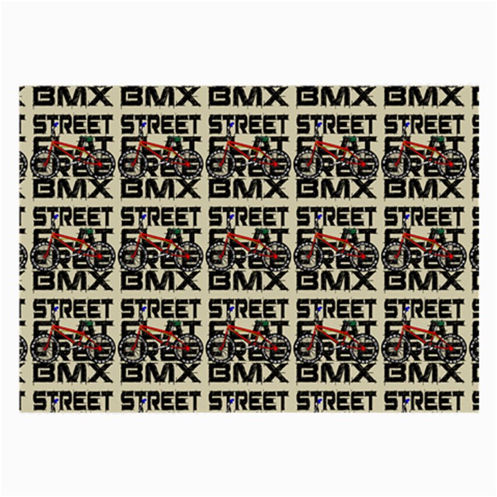 Bmx And Street Style - Urban Cycling Culture Large Glasses Cloth (2 Sides)