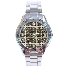 Bmx And Street Style - Urban Cycling Culture Stainless Steel Analogue Watch by DinzDas