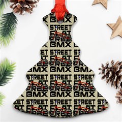 Bmx And Street Style - Urban Cycling Culture Christmas Tree Ornament (two Sides) by DinzDas