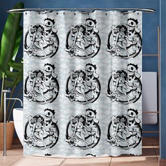 Monster Party - Hot Sexy Monster Demon With Ugly Little Monsters Shower Curtain 60  X 72  (medium)  by DinzDas