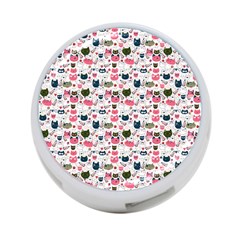 Adorable Seamless Cat Head Pattern01 4-port Usb Hub (one Side) by TastefulDesigns