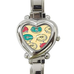 Donuts Heart Italian Charm Watch by Sobalvarro