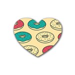 Donuts Rubber Coaster (Heart)  Front