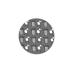 Grey Base, B&w Chpa Pattern Design Golf Ball Marker (4 Pack) by CHPALTD