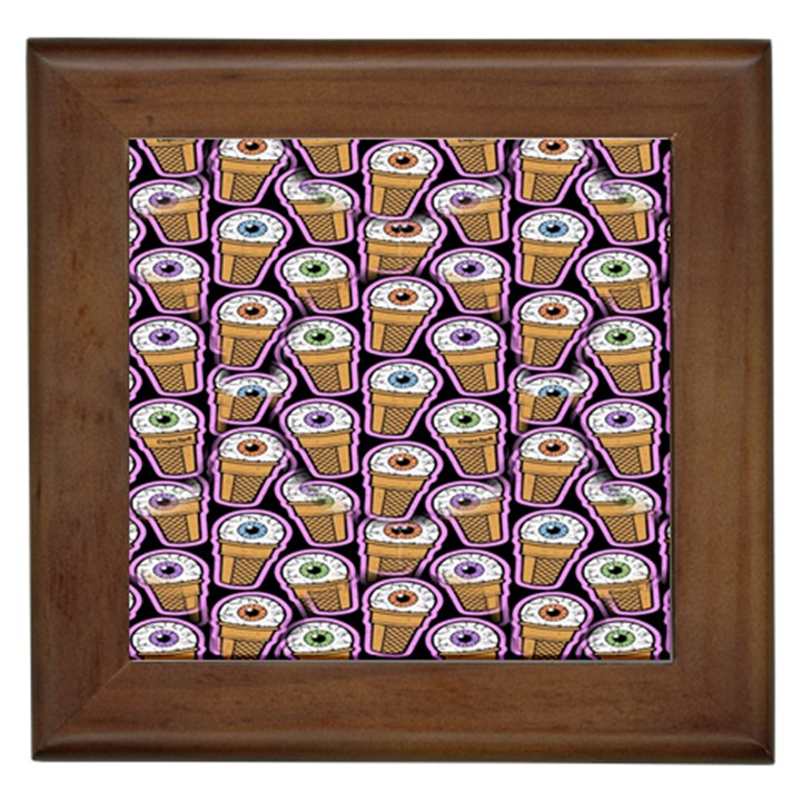 Eyes Cups Framed Tile