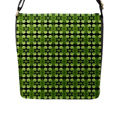 Digital Pattern Flap Closure Messenger Bag (l) by Sparkle