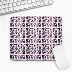 60s Ombre Hair Girl White Large Mousepads by snowwhitegirl