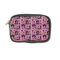 60s Girl Floral Pink Coin Purse by snowwhitegirl