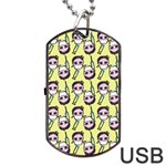 Doctor Pattern Dog Tag USB Flash (Two Sides) Front