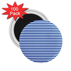 Classic Marine Stripes Pattern, Retro Stylised Striped Theme 2 25  Magnets (100 Pack)  by Casemiro