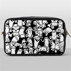 Graffiti Spray Can Characters Seamless Pattern Toiletries Bag (one Side) by Amaryn4rt