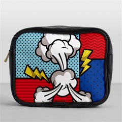 Rays Smoke Pop Art Style Vector Illustration Mini Toiletries Bag (one Side) by Amaryn4rt