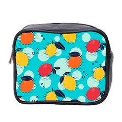 Pop Art Style Citrus Seamless Pattern Mini Toiletries Bag (two Sides) by Amaryn4rt