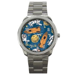 Missile Pattern Sport Metal Watch by Amaryn4rt