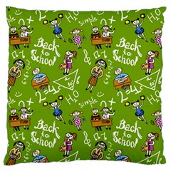 Seamless Pattern With Kids Large Flano Cushion Case (two Sides) by Amaryn4rt