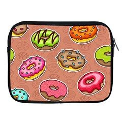 Doughnut Doodle Colorful Seamless Pattern Apple Ipad 2/3/4 Zipper Cases by Amaryn4rt