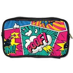 Comic Colorful Seamless Pattern Toiletries Bag (two Sides) by Amaryn4rt