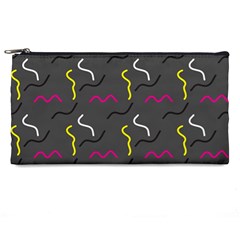 Gray Pattern Pencil Case by Saptagram