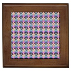 Pink And Blue Framed Tile by Sparkle