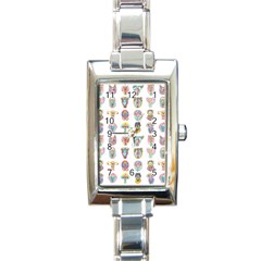 Female Reproductive System  Rectangle Italian Charm Watch by ArtByAng