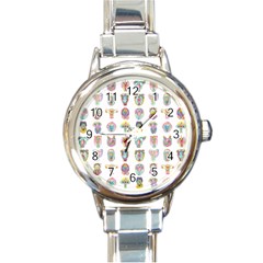 Female Reproductive System  Round Italian Charm Watch by ArtByAng