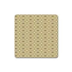 Digital Flowers Square Magnet by Sparkle