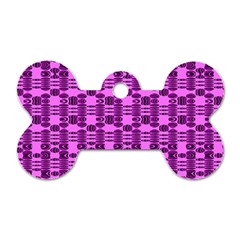 Digital Violet Dog Tag Bone (one Side) by Sparkle