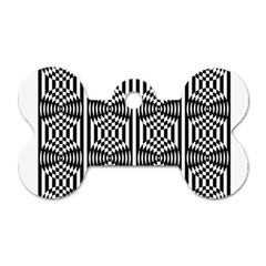 Optical Illusion Dog Tag Bone (one Side) by Sparkle