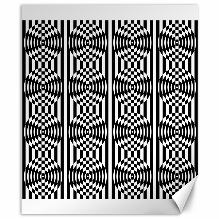 Optical Illusion Canvas 8  x 10 