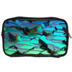 Digital Abstract Toiletries Bag (two Sides) by Sparkle