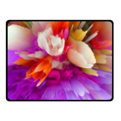 Poppy Flower Fleece Blanket (small) by Sparkle