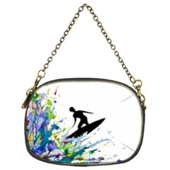 Nature Surfing Chain Purse (two Sides) by Sparkle