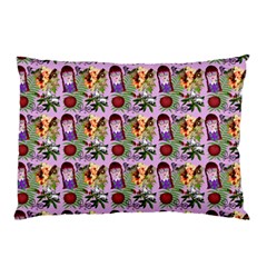 Purple Glasses Girl Pattern Lilac Pillow Case by snowwhitegirl