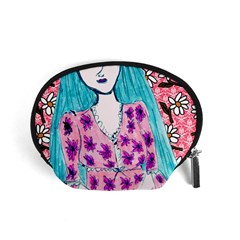 Blue Haired Girl Wall Accessory Pouch (small) by snowwhitegirl