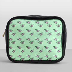 Zodiac Bat Pink Mint Mini Toiletries Bag (one Side) by snowwhitegirl