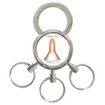 Panther World Limited Edition Prayer  3-Ring Key Chain Front