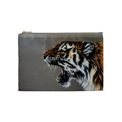 Tigers Roar Cosmetic Bag (medium) by ArtByThree