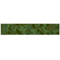 Green Army Camouflage Pattern Large Flano Scarf  by SpinnyChairDesigns