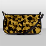 Black Yellow Brown Camouflage Pattern Shoulder Clutch Bag Front