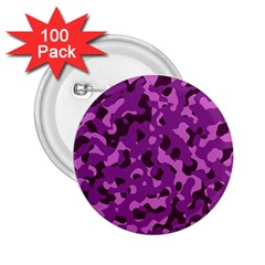 Dark Purple Camouflage Pattern 2 25  Buttons (100 Pack)  by SpinnyChairDesigns