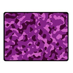 Dark Purple Camouflage Pattern Fleece Blanket (small) by SpinnyChairDesigns